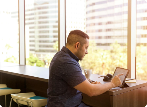 A modern coworking environment built for focus and connection.