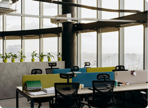A modern coworking environment built for focus and connection.