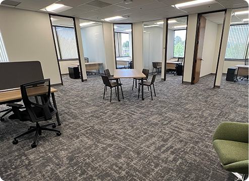 A modern coworking environment built for focus and connection.